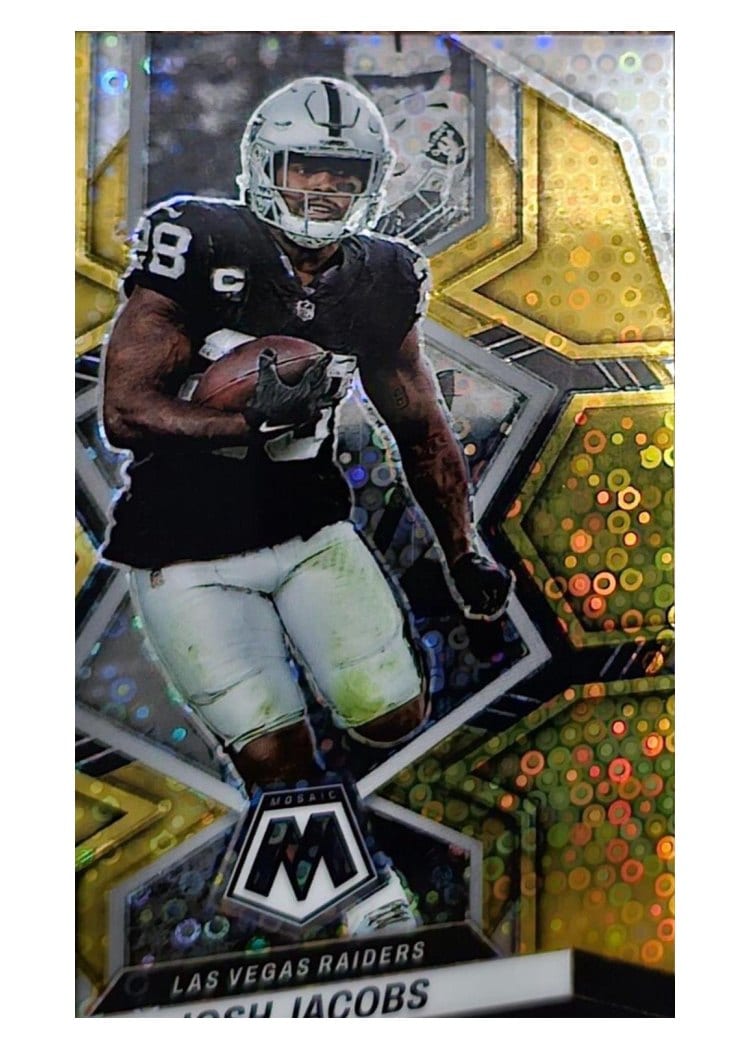 2022 Panini Mosaic Base Set Josh Jacobs #116 card