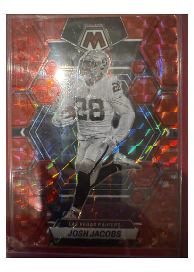 2023 Panini Mosaic Base Set Josh Jacobs #119 card