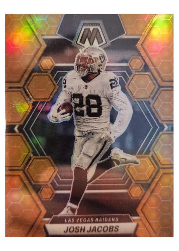 2023 Panini Mosaic Base Set Josh Jacobs #119 card