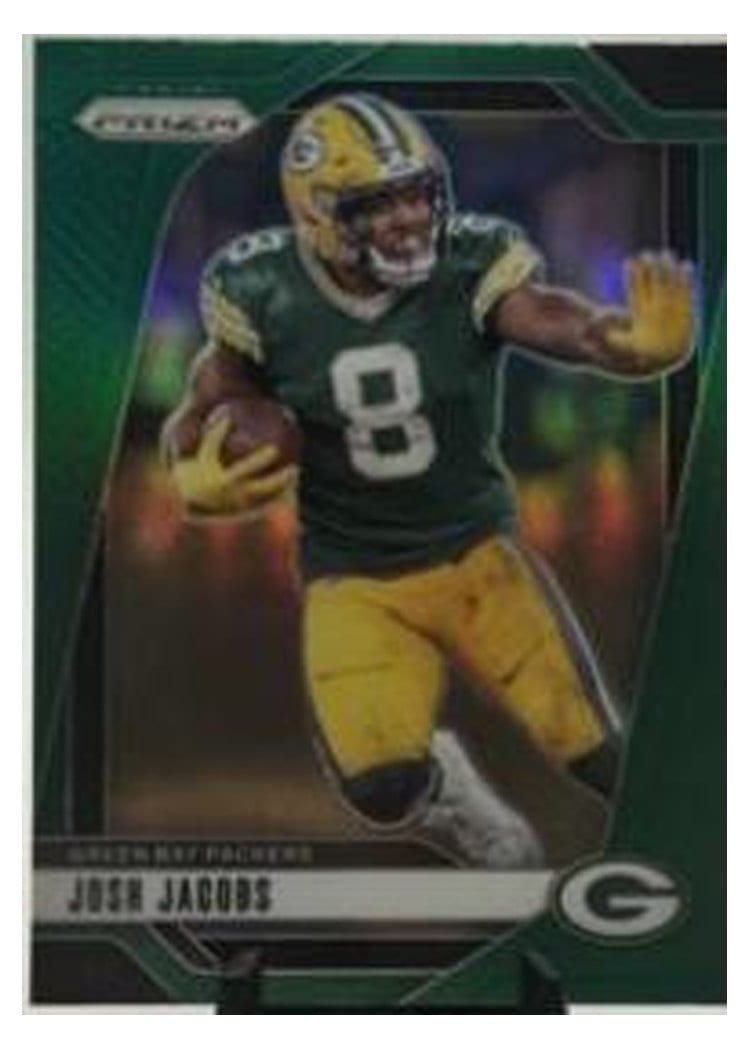 2024 Panini Prizm Base Set Josh Jacobs #102 card
