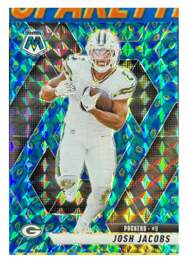 2025 Panini Mosaic Base Set Josh Jacobs #156 card