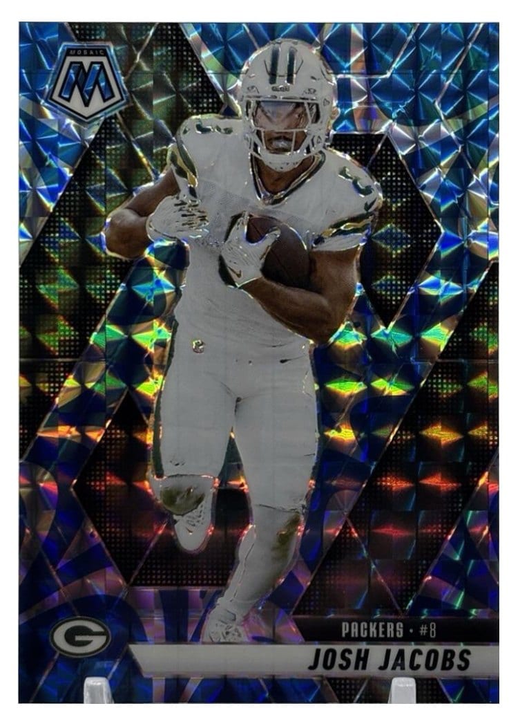 2025 Panini Mosaic Base Set Josh Jacobs #156 card