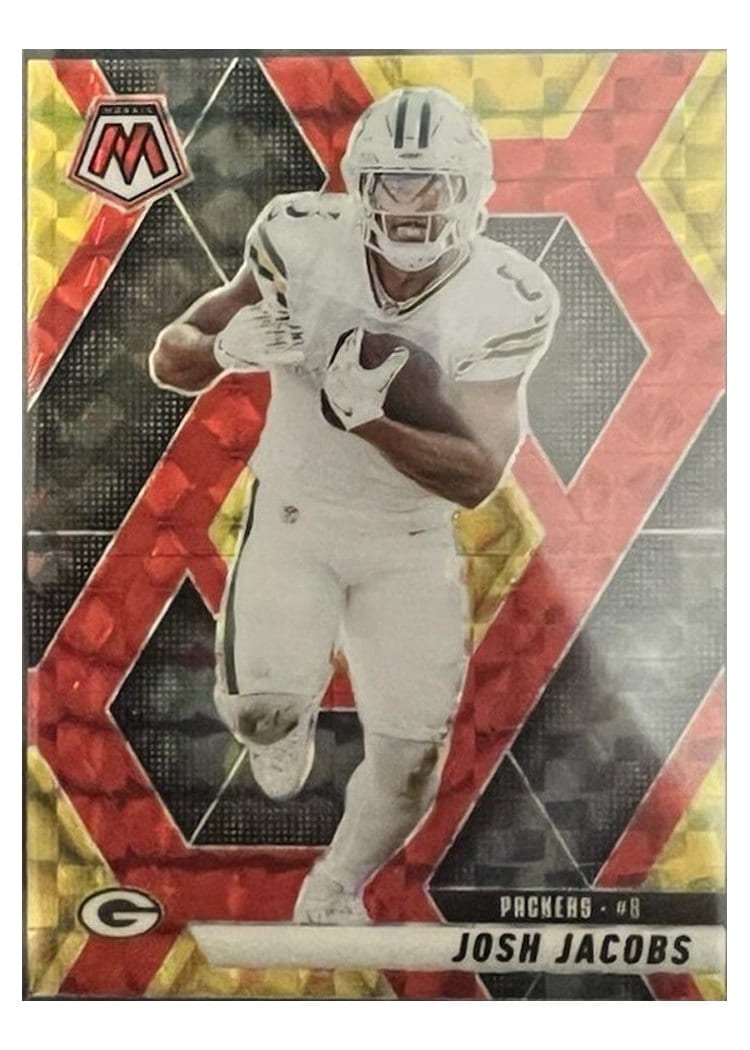 2025 Panini Mosaic Base Set Josh Jacobs #156 card