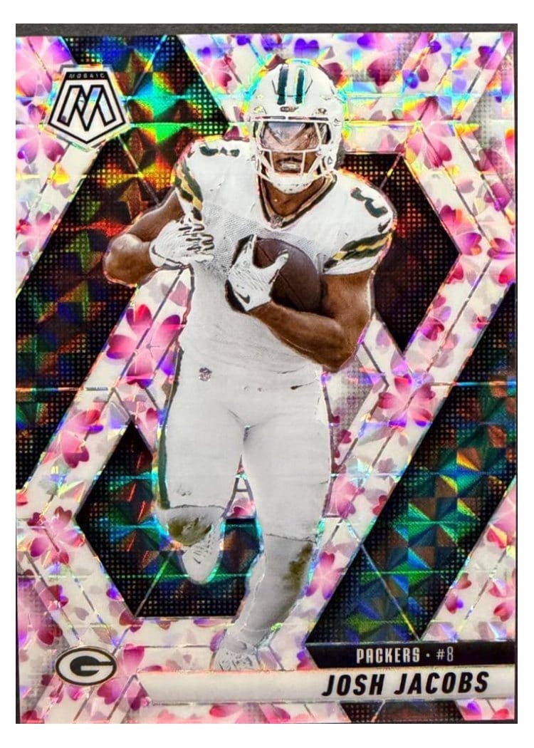 2025 Panini Mosaic Base Set Josh Jacobs #156 card