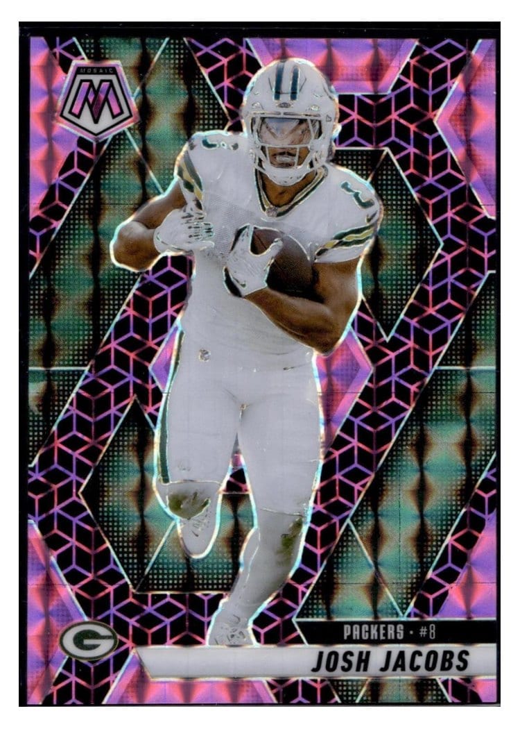 2025 Panini Mosaic Base Set Josh Jacobs #156 card
