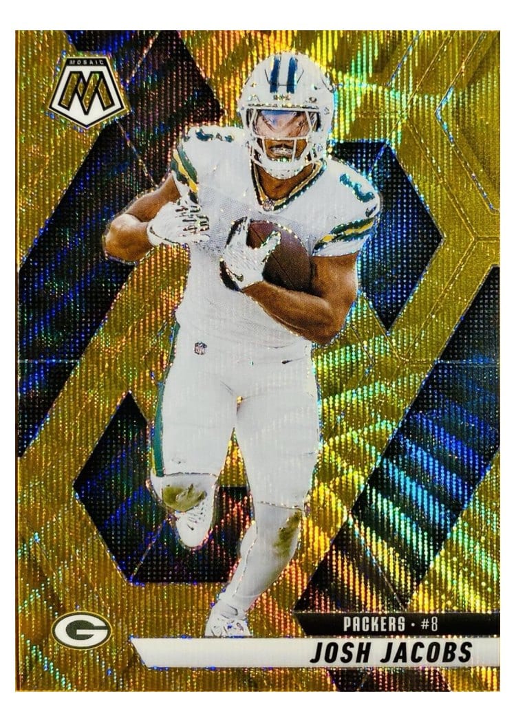 2025 Panini Mosaic Base Set Josh Jacobs #156 card