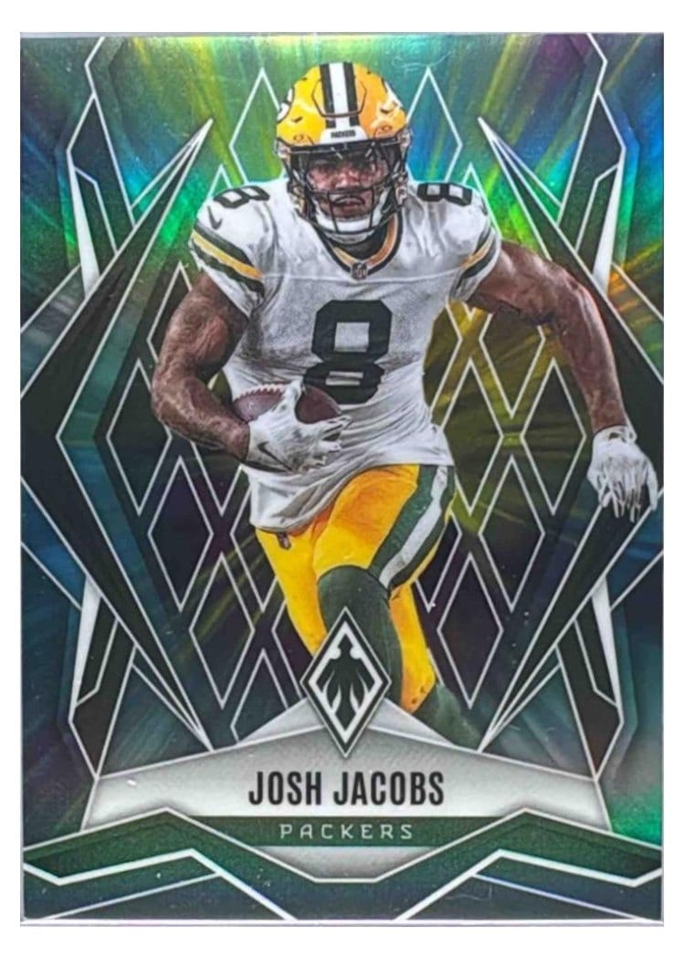 2025 Panini Phoenix Base Set Josh Jacobs Color Burst #5 card