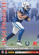 2024 Panini Encore Team Pinnacle Josh Jacobs/Jonathan Taylor #6 card