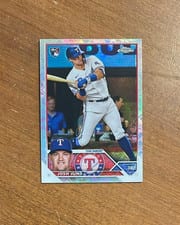 2023 Topps Chrome Josh Jung Red #93 card