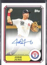 2025 Topps Archives 1987 Topps Boardwalk and Baseball Autographs Josh Jung #87BBA-JJ card