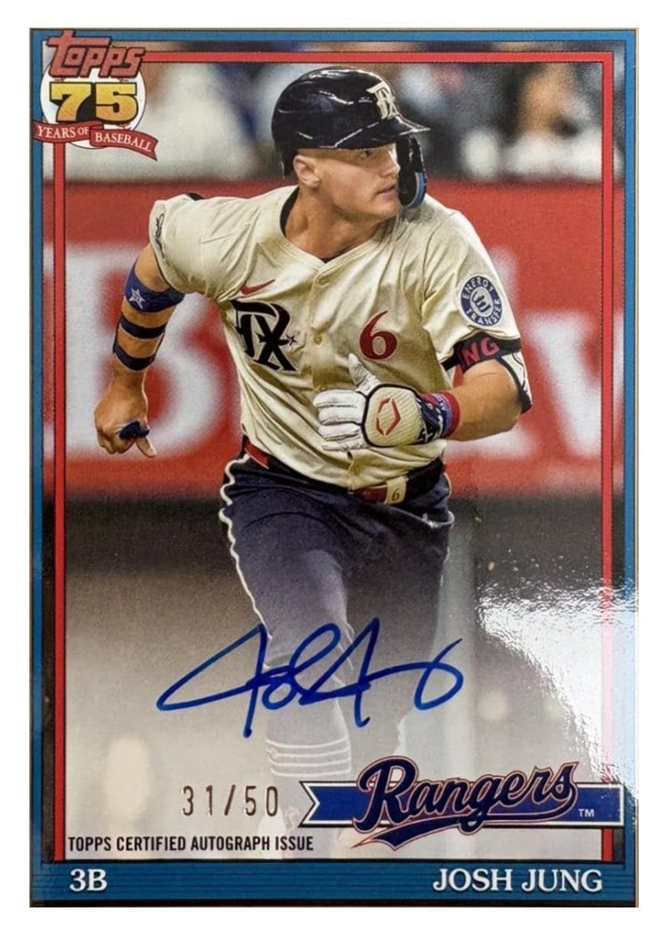 2026 Topps 1991 Topps Autographs Josh Jung #91A-JJU card