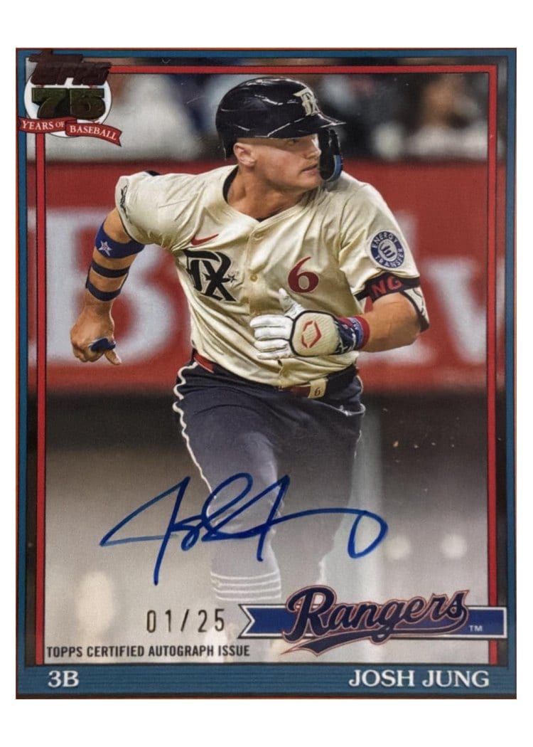 2026 Topps 1991 Topps Autographs Josh Jung #91A-JJU card