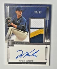 2024 Panini Impeccable Elegance Prospect Jersey Autographs Josh Knoth #EPJ-JK card