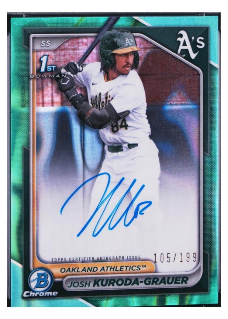 2024 Bowman Draft Chrome Prospect Autographs Josh Kuroda-Grauer #CPA-JK card