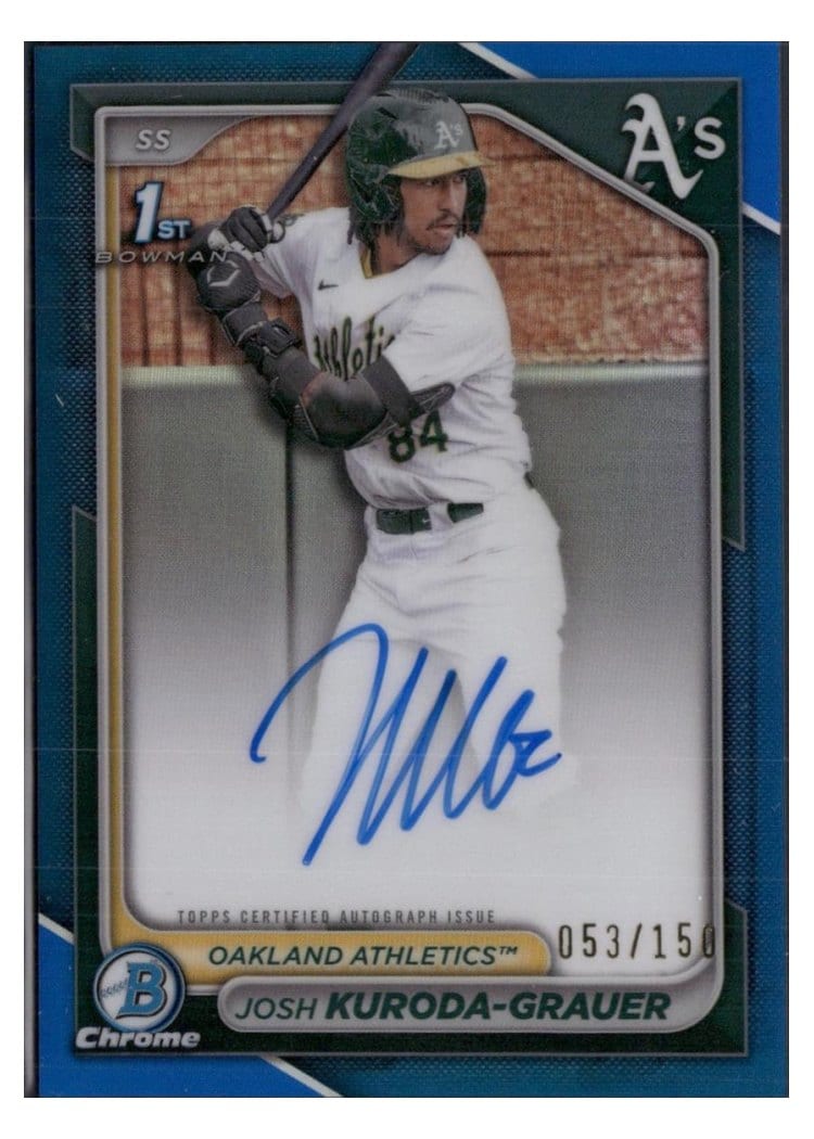 2024 Bowman Draft Chrome Prospect Autographs Josh Kuroda-Grauer #CPA-JK card