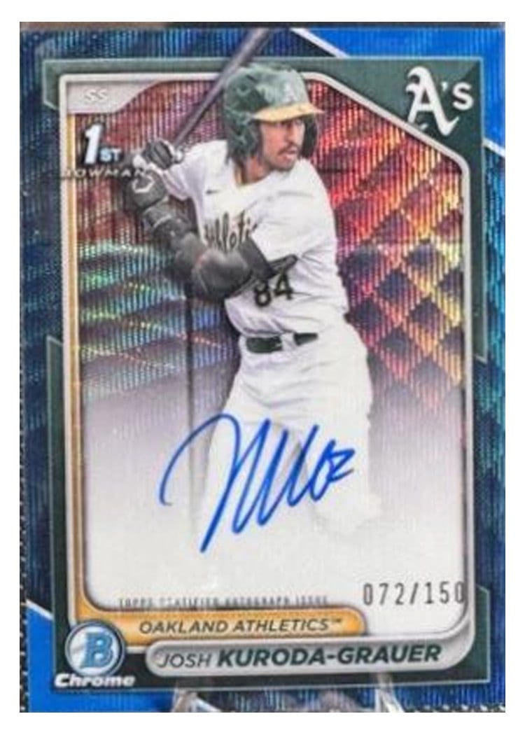 2024 Bowman Draft Chrome Prospect Autographs Josh Kuroda-Grauer #CPA-JK card