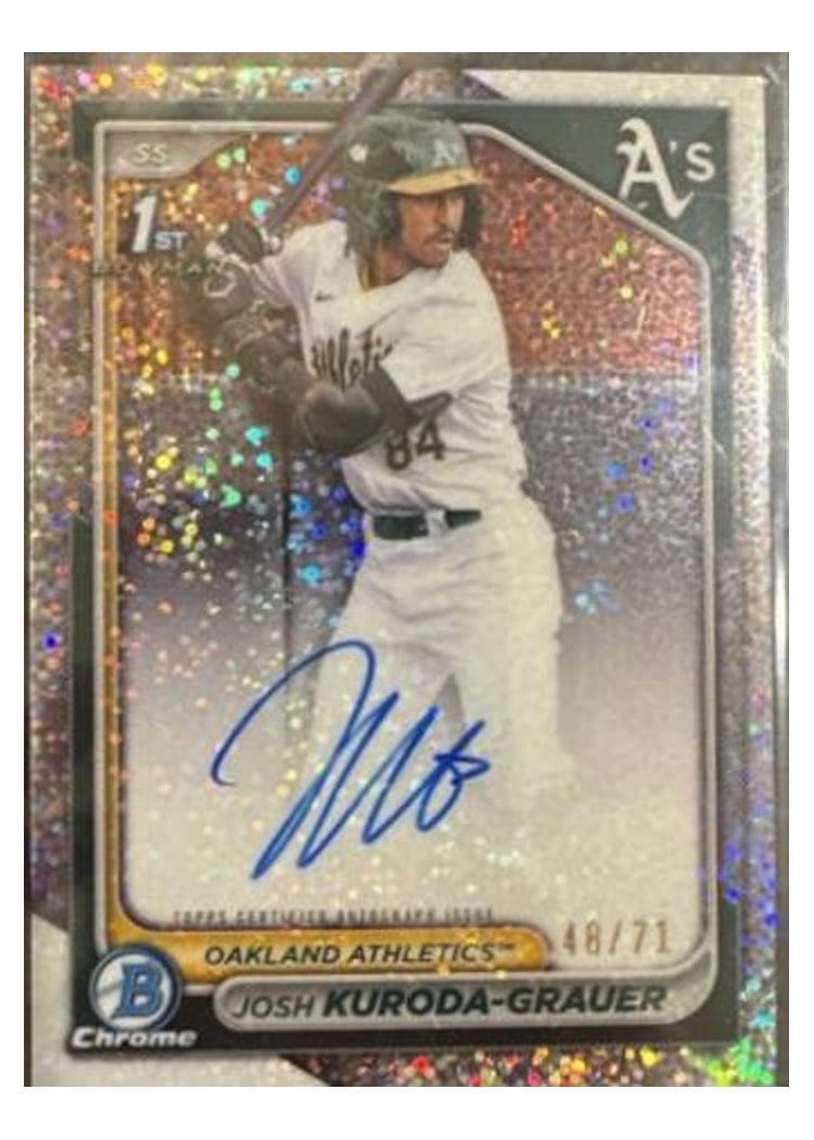 2024 Bowman Draft Chrome Prospect Autographs Josh Kuroda-Grauer #CPA-JK card
