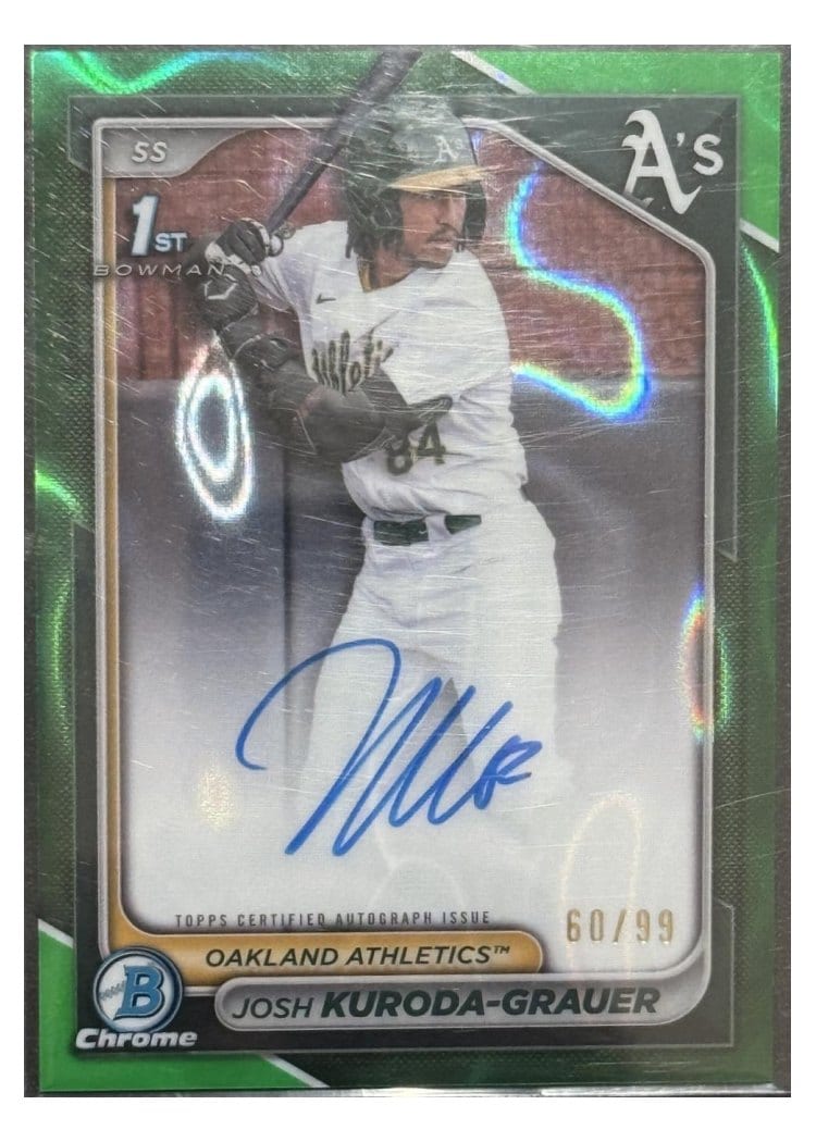 2024 Bowman Draft Chrome Prospect Autographs Josh Kuroda-Grauer #CPA-JK card