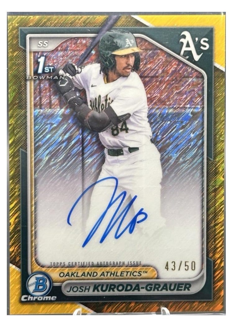 2024 Bowman Draft Chrome Prospect Autographs Josh Kuroda-Grauer #CPA-JK card