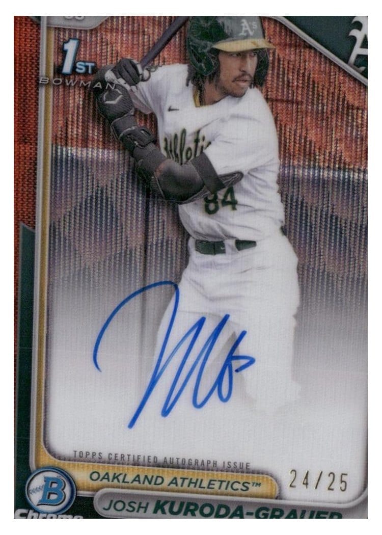 2024 Bowman Draft Chrome Prospect Autographs Josh Kuroda-Grauer #CPA-JK card