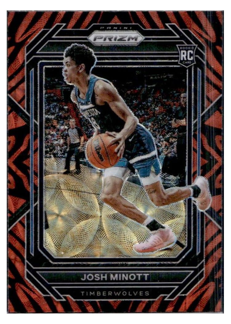 2022-23 Panini Prizm Base Set Josh Minott #238 card