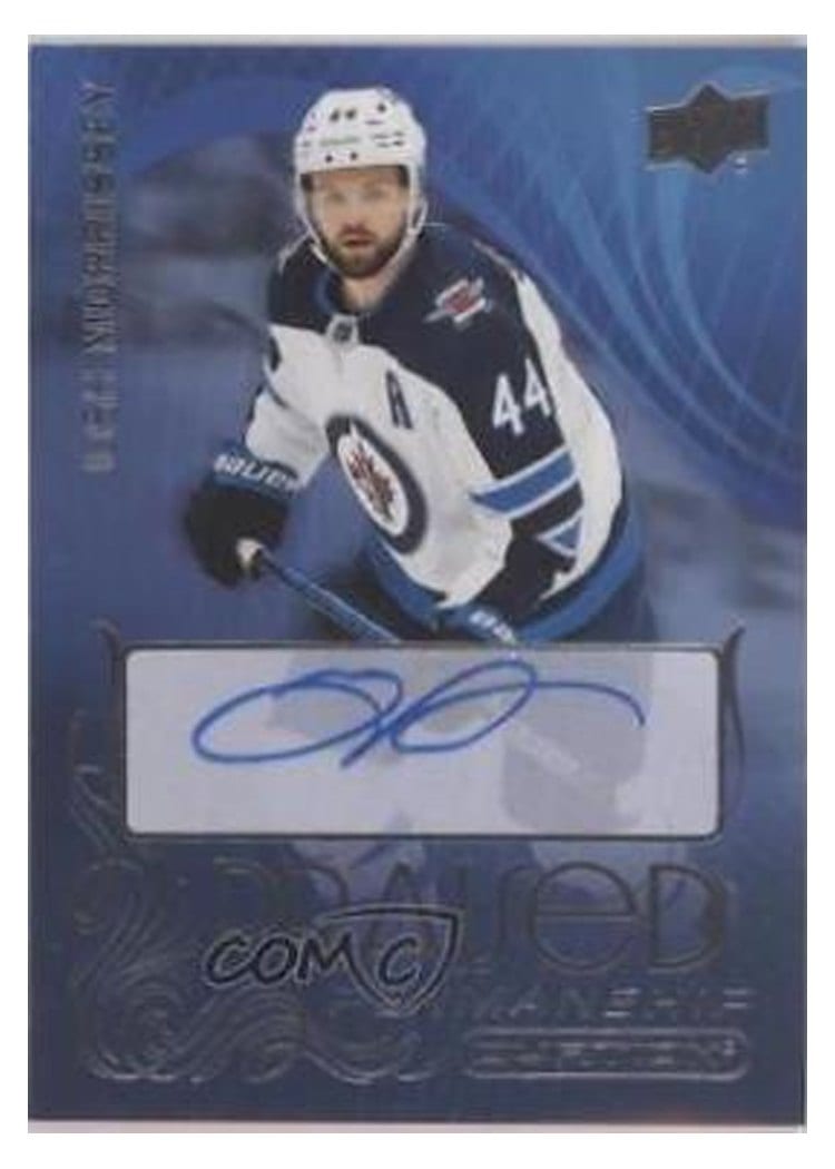 2021-22 Upper Deck Ovation Praised Penmanship Josh Morrissey #PP-JM card
