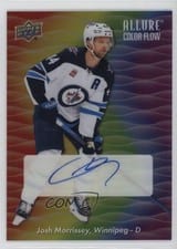 2023-24 Upper Deck Allure Color Flow Full Rainbow Auto Josh Morrissey #CFA-MO card