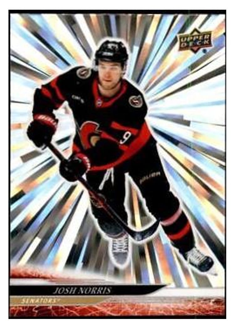 2024-25 Upper Deck Base Set Josh Norris Outburst Silver #132 card