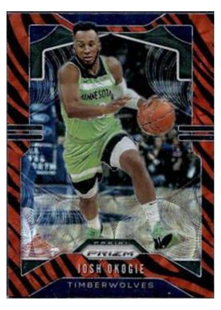 2019-20 Panini Prizm Base Set Josh Okogie Green Choice Prizm #163 card