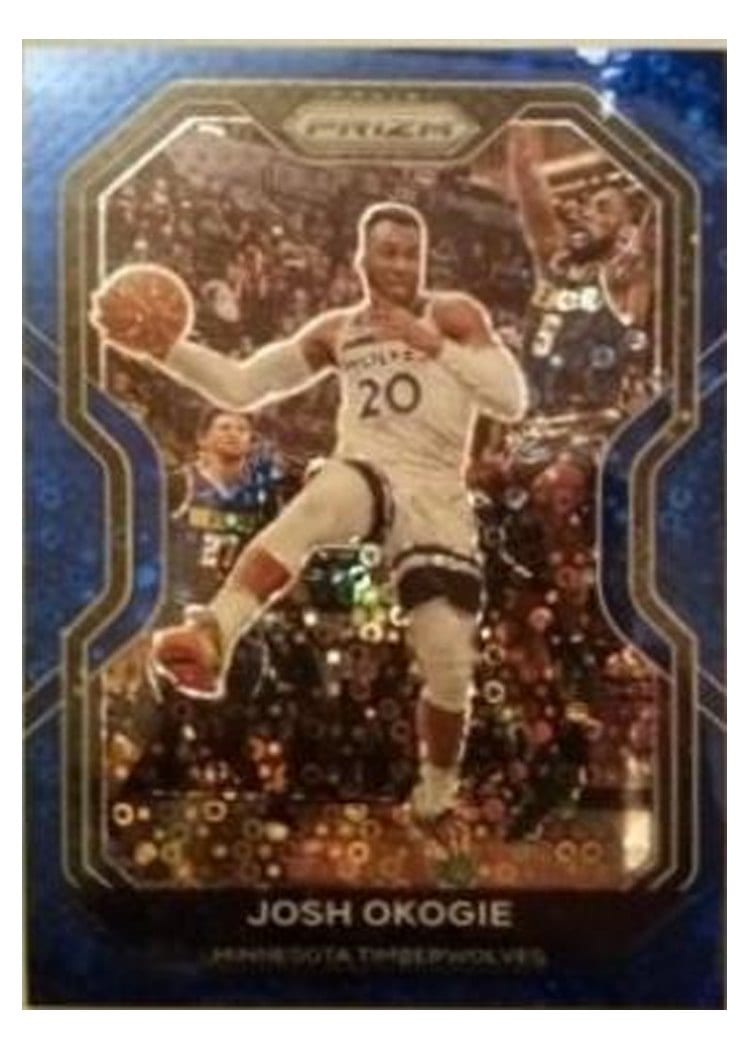 2020-21 Panini Prizm Base Set Josh Okogie #155 card