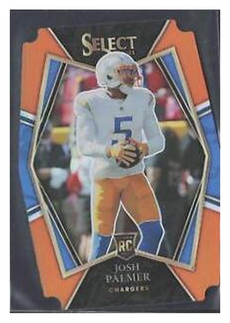 2021 Panini Select Base Set Josh Palmer Orange Die Cut #166 card