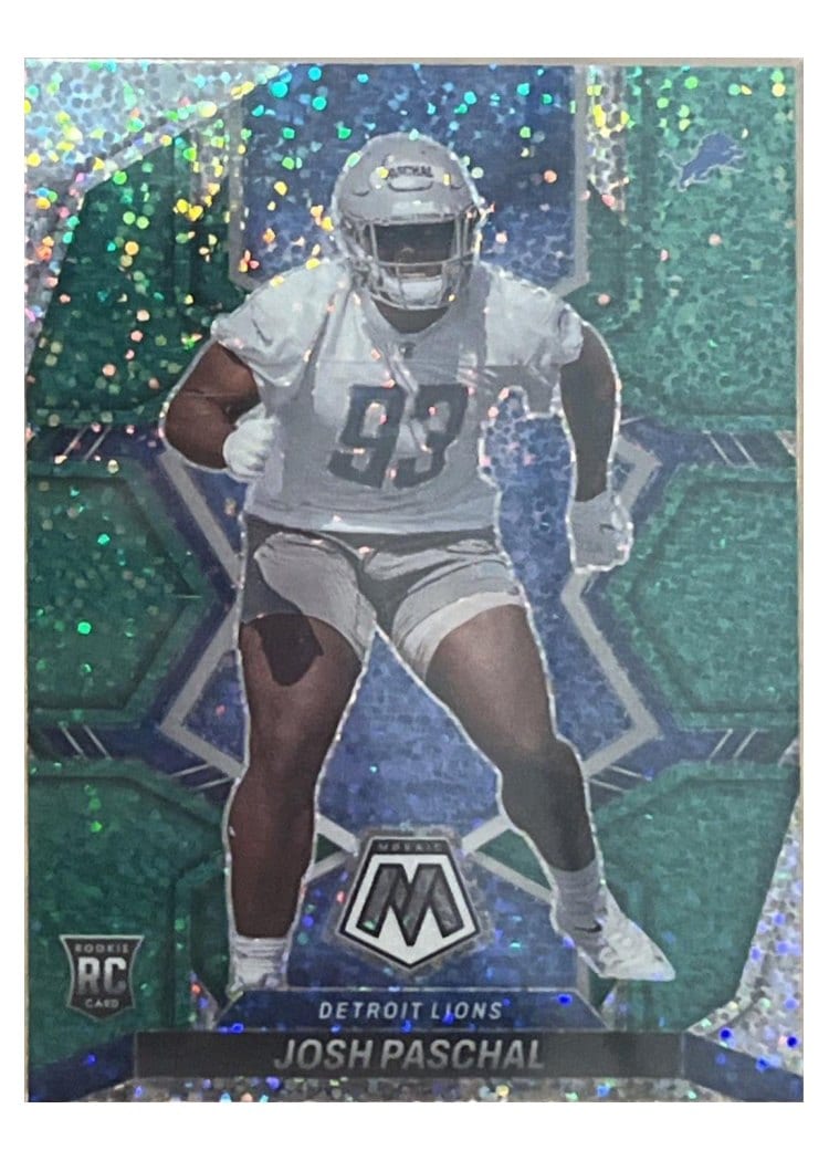 2022 Panini Mosaic Base Set Josh Paschal Green Sparkle #388 card