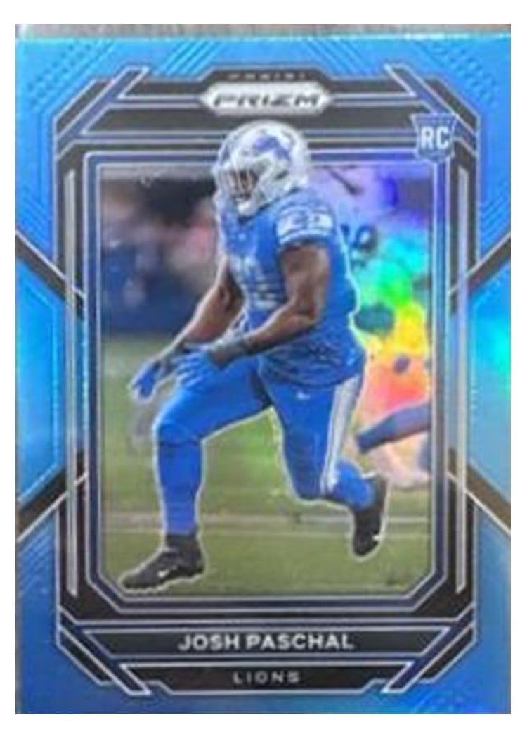 2022 Panini Prizm Base Set Josh Paschal Blue #389 card