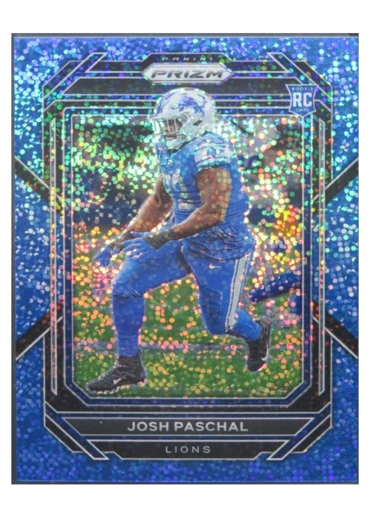2022 Panini Prizm Base Set Josh Paschal Blue Sparkle #389 card
