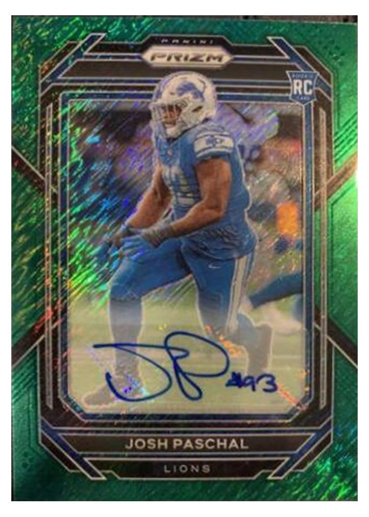 2022 Panini Prizm Base Set Josh Paschal #389 card