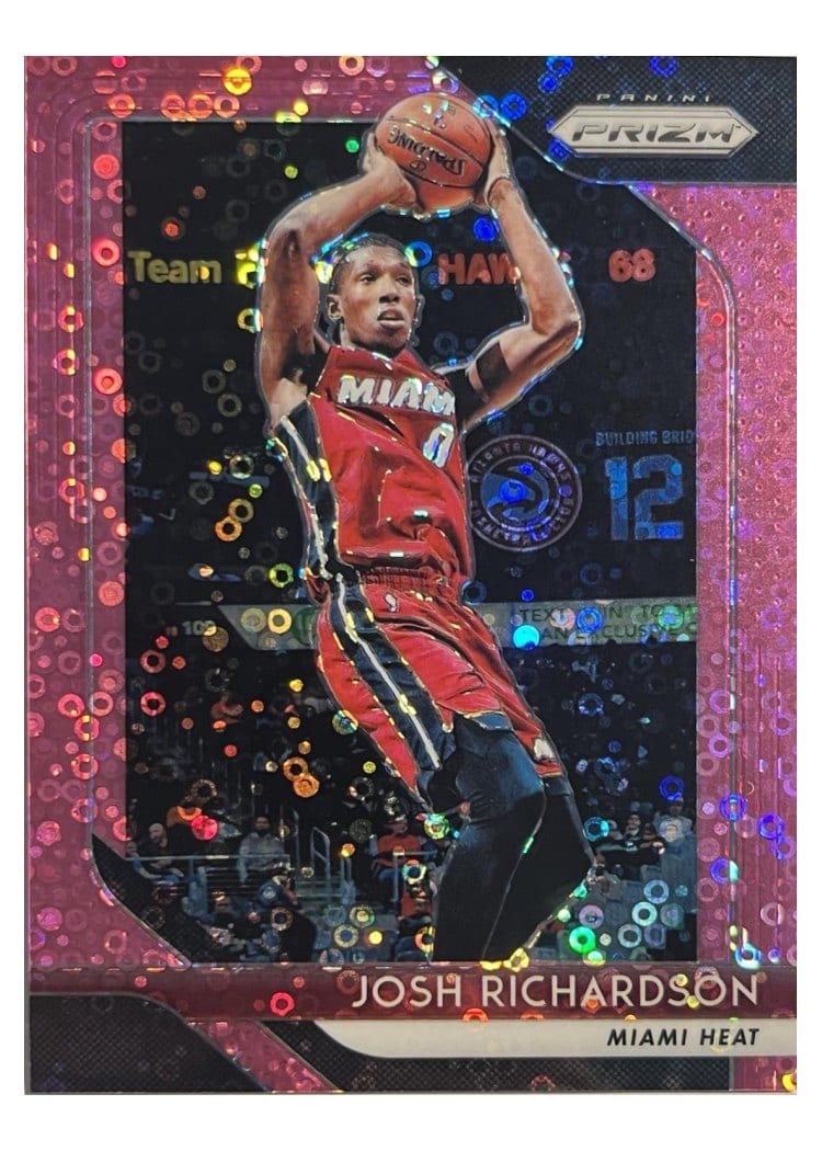 2018-19 Panini Prizm Base Set Josh Richardson Fast Break Prizm Pink #176 card