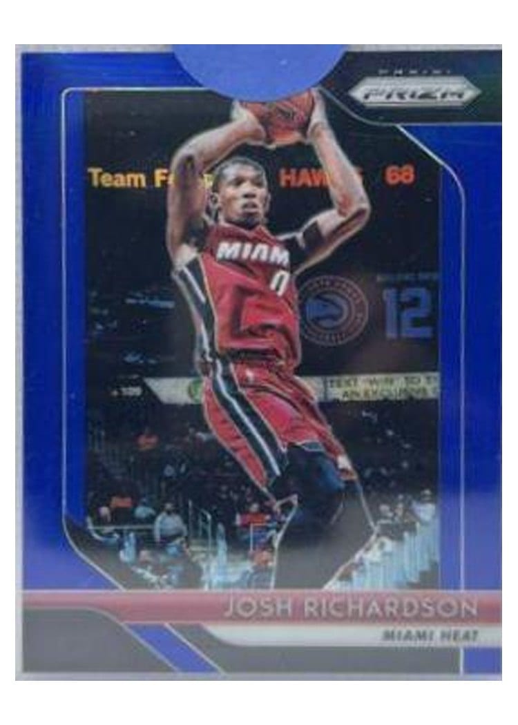 2018-19 Panini Prizm Base Set Josh Richardson Blue Prizm #176 card