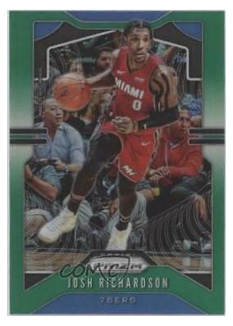 2019-20 Panini Prizm Base Set Josh Richardson Green Prizm #147 card