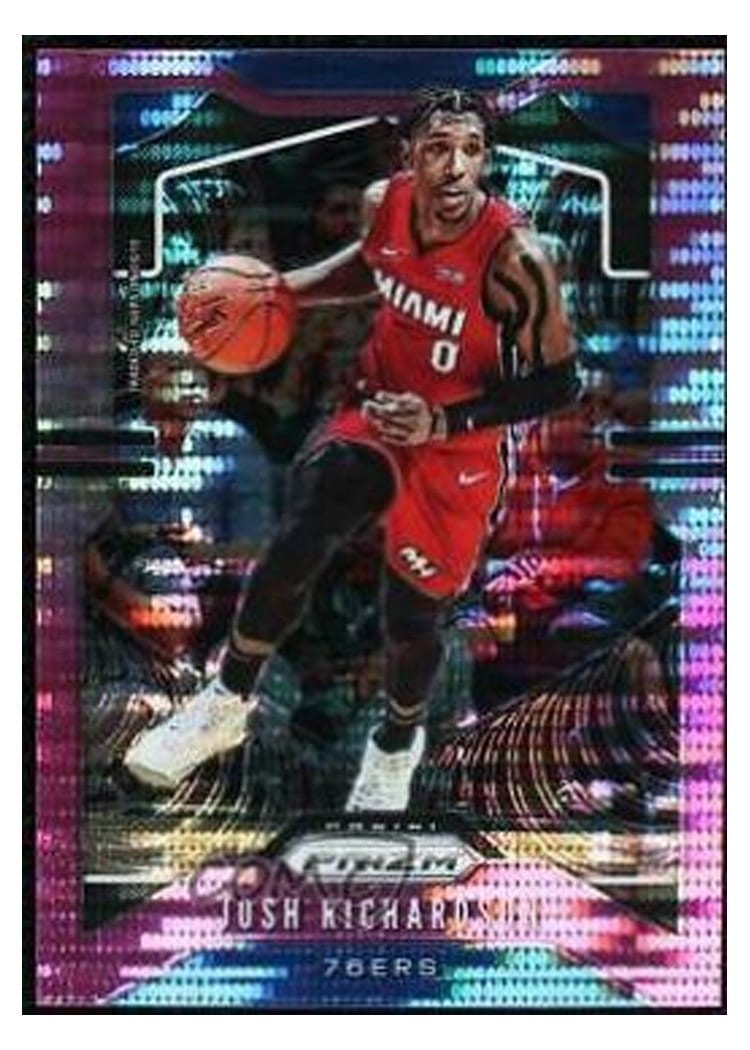 2019-20 Panini Prizm Base Set Josh Richardson Pink Pulsar Prizm #147 card