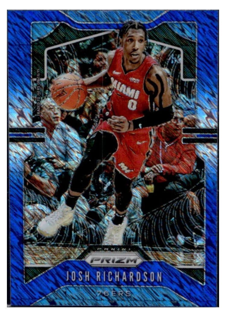 2019-20 Panini Prizm Base Set Josh Richardson Blue Shimmer Prizm #147 card