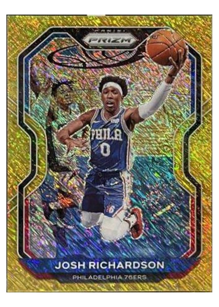 2020-21 Panini Prizm Base Set Josh Richardson Gold Shimmer Prizm #136 card