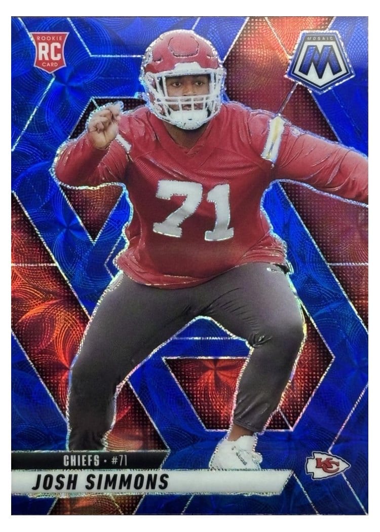 2025 Panini Mosaic Base Set Josh Simmons #398 card