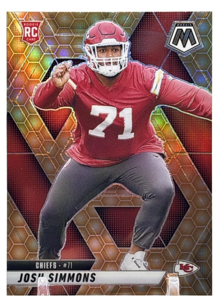2025 Panini Mosaic Base Set Josh Simmons Honeycomb #398 card