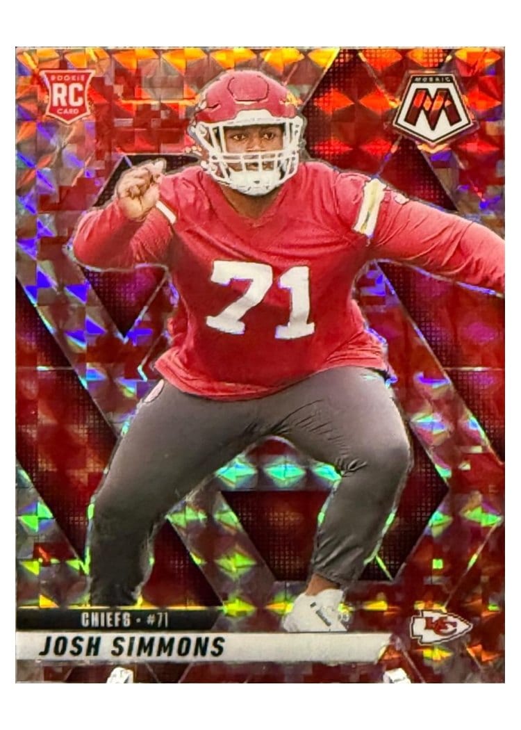 2025 Panini Mosaic Base Set Josh Simmons #398 card