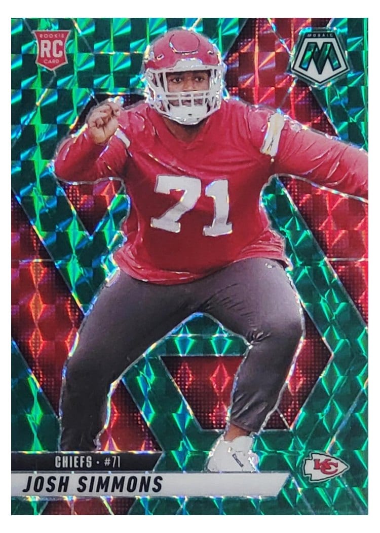 2025 Panini Mosaic Base Set Josh Simmons #398 card