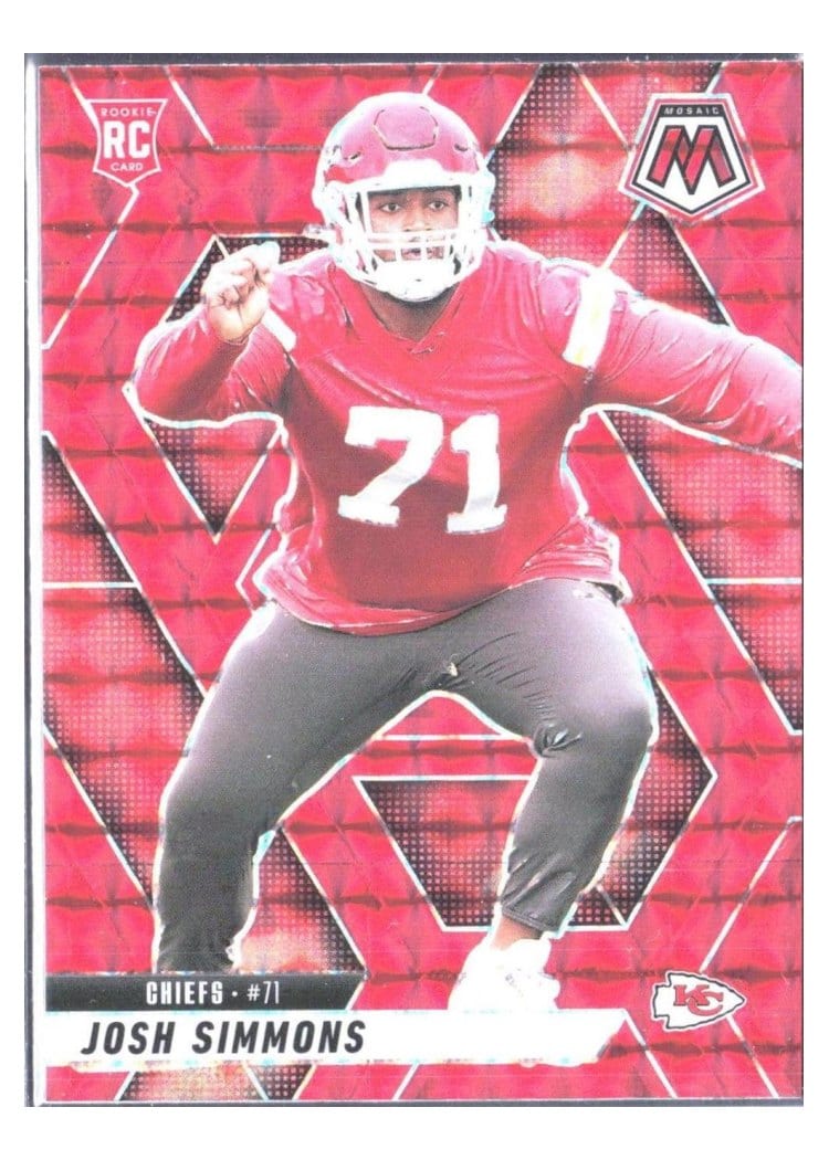 2025 Panini Mosaic Base Set Josh Simmons #398 card