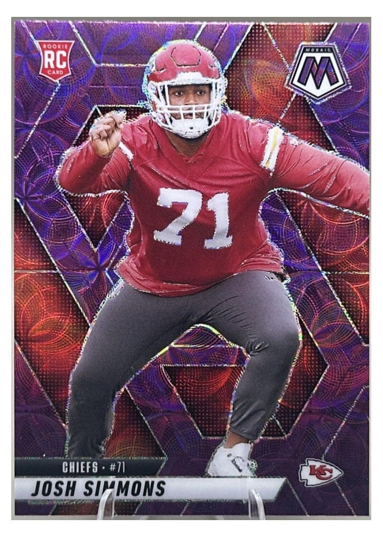 2025 Panini Mosaic Base Set Josh Simmons #398 card