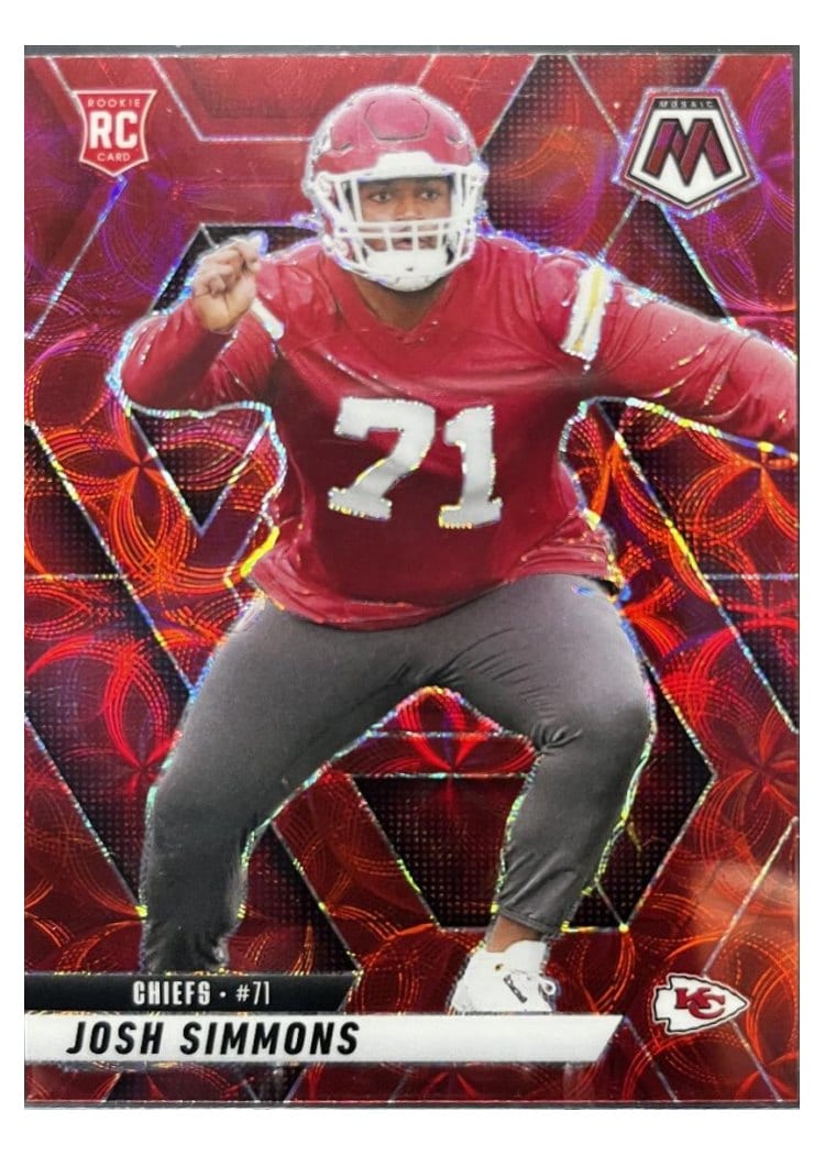 2025 Panini Mosaic Base Set Josh Simmons Red Scope #398 card