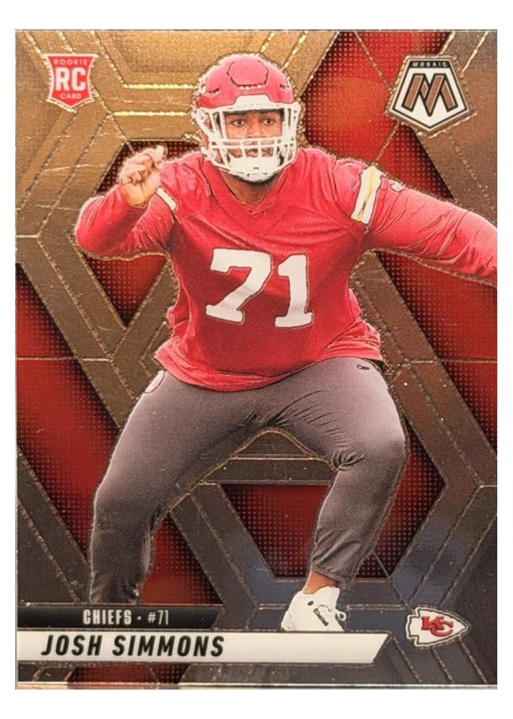 2025 Panini Mosaic Base Set Josh Simmons #398 card