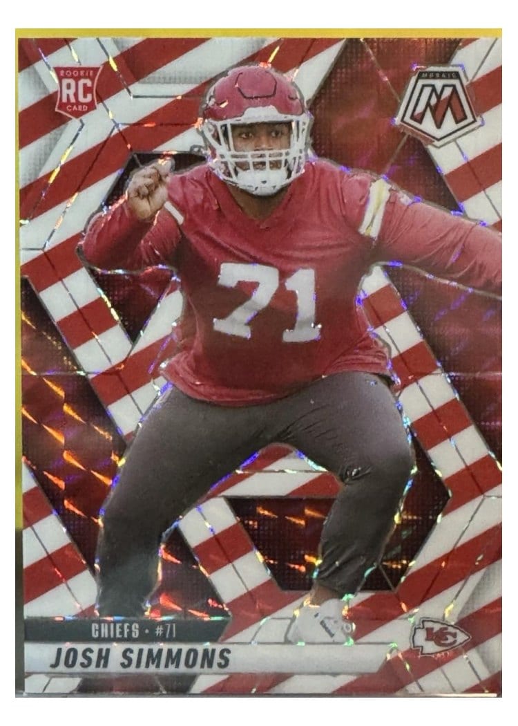2025 Panini Mosaic Base Set Josh Simmons #398 card